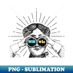 Binocular- win-win - PNG Transparent Sublimation File - Transform Your Sublimation Creations