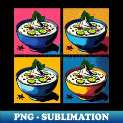 Pop Raita Art - Retro Indian Food - Signature Sublimation PNG File - Revolutionize Your Designs