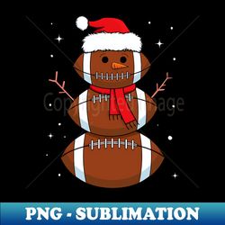 santa football snowman sports ball men boys christmas - high-resolution png sublimation file - capture imagination with every detail