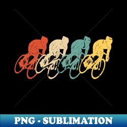 Cycling Vintage Retro 70s 80s Bicycle Cyclist - Instant PNG Sublimation Download - Vibrant and Eye-Catching Typography