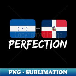 Honduran Plus Dominican Perfection Mix Flag Heritage Gift - High-Resolution PNG Sublimation File - Transform Your Sublimation Creations
