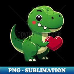 Dinosaur Loves You - PNG Transparent Digital Download File for Sublimation - Unlock Vibrant Sublimation Designs