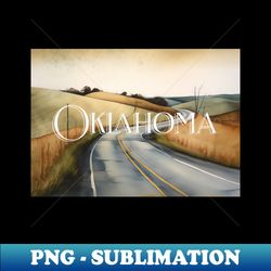 Oklahoma Wheat Fields - Signature Sublimation PNG File - Add a Festive Touch to Every Day