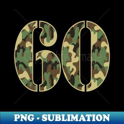60th Birthday Soldier Number 60 Year Old Military Camo - PNG Transparent Sublimation Design - Create with Confidence