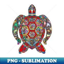 vibrant  colorful sea turtle design - Creative Sublimation PNG Download - Revolutionize Your Designs