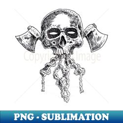 skull axe - Trendy Sublimation Digital Download - Perfect for Sublimation Mastery