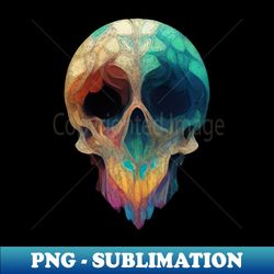 Rusty Flower Skull - Stylish Sublimation Digital Download - Perfect for Creative Projects
