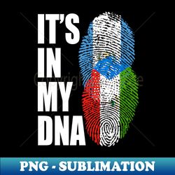 Guatemalan And Equatorial Guinean DNA Mix Heritage Flag - PNG Transparent Sublimation Design - Revolutionize Your Designs