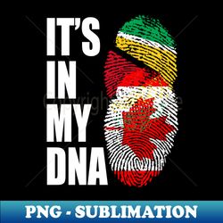 Guyanese And Canadian Mix Heritage DNA Flag - Digital Sublimation Download File - Defying the Norms