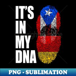 Germany and Puerto Rican Mix DNA Heritage - Artistic Sublimation Digital File - Revolutionize Your Designs
