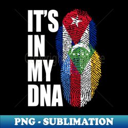 Comoran And Cuban Mix Heritage DNA Flag - Premium Sublimation Digital Download - Defying the Norms