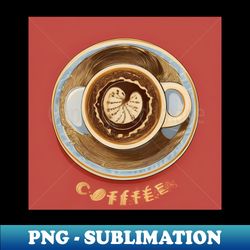 Coffee Decaf Roast Vintage Retro Cafe - PNG Transparent Sublimation File - Boost Your Success with this Inspirational PNG Download