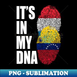 Luxembourgish And Venezuelan Mix Heritage DNA Flag - Digital Sublimation Download File - Transform Your Sublimation Creations