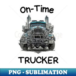 Truck Trucking Funny Retro Vintage Country Road - Special Edition Sublimation PNG File - Perfect for Personalization