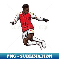 Bukayo Saka - Instant PNG Sublimation Download - Fashionable and Fearless