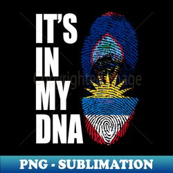 Guam And Antiguan Mix Heritage DNA Flag - Decorative Sublimation PNG File - Defying the Norms