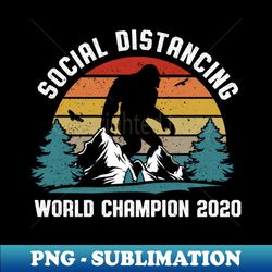 Bigfoot Social Distancing World Champion funny Bigfoot Sasquatch Retro Sun Hide and Seek World Champion Sasquatch I beli