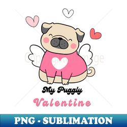 Funny Pug Valentine - Exclusive PNG Sublimation Download