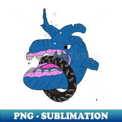 Fairy tale shark funny shark - Premium PNG Sublimation File