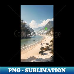 tranquil landscape healing tropical vacation dreaming - professional sublimation digital download