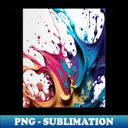 Splash water ink art number 60 - PNG Transparent Digital Download File for Sublimation