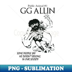 gg allin public animal 1 vintage m design - png sublimation digital download