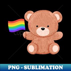 Teddy Bear Gay Pride - PNG Transparent Sublimation File