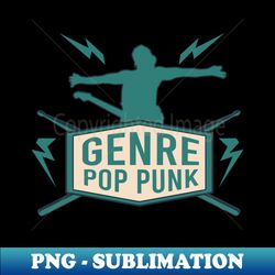 Genre Pop Punk - PNG Transparent Digital Download File for Sublimation