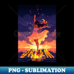 Galactic dance of the stars - Artistic Sublimation Digital File