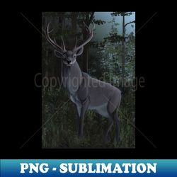 Midnight Stag - Stylish Sublimation Digital Download