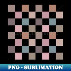 Romantic Pink Beige Checkerboard Pattern - Professional Sublimation Digital Download