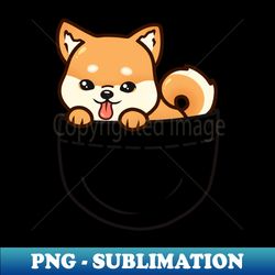 Pocket Shiba Inu Puppy - Unique Sublimation PNG Download