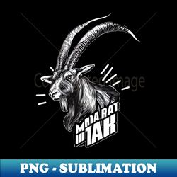 Majesty Markhor - Retro PNG Sublimation Digital Download