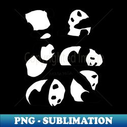 Panda Yoga - Vintage Sublimation PNG Download