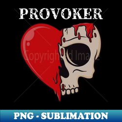 Provoker Skull Love Style - Modern Sublimation PNG File