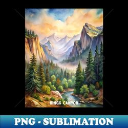 Kings Canyon National Park - PNG Transparent Sublimation Design