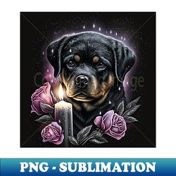 Gothic Rottweiler - Aesthetic Sublimation Digital File