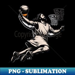funny jesus basketball dunk - digital sublimation download file