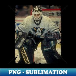 Guy Hebert, 1996 in Mighty Ducks of Anaheim - Signature Sublimation PNG File