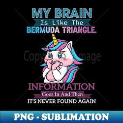 My Brain is Like the Bermuda Triangle - Signature Sublimation PNG File
