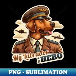 Pilot Labrador Retriever - Stylish Sublimation Digital Download