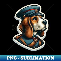 Beagle Soldier - PNG Transparent Sublimation Design
