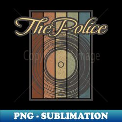 The Police Vynil Silhouette - Stylish Sublimation Digital Download