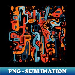 Mid Century Abstract Jazz - Trendy Sublimation Digital Download