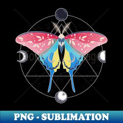 Genderflux Luna Moth LGBT Pride Flag - Signature Sublimation PNG File
