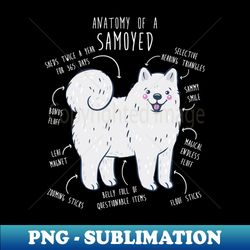 Samoyed Dog Anatomy - Signature Sublimation Png File