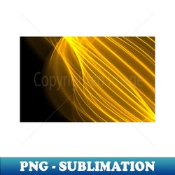 Abstract wave and curved lines illustration yellow and black - Premium PNG Sublimation File