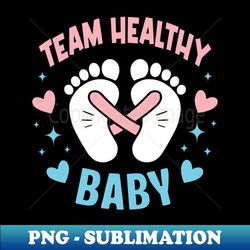 funny gender reveal team healthy baby party supplies - decorative sublimation png file