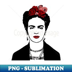 Frida Kahlo - Retro PNG Sublimation Digital Download