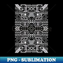Blue linear geometric pattern - Special Edition Sublimation PNG File